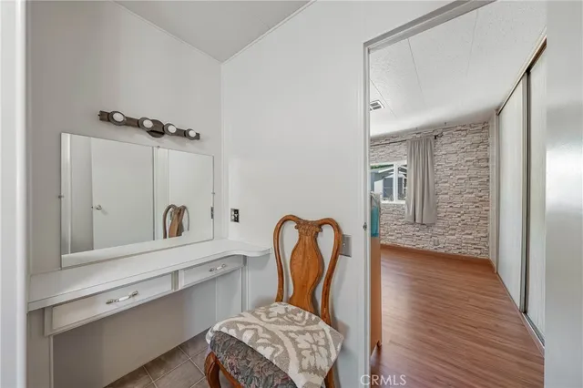 a view of a hallway with entryway