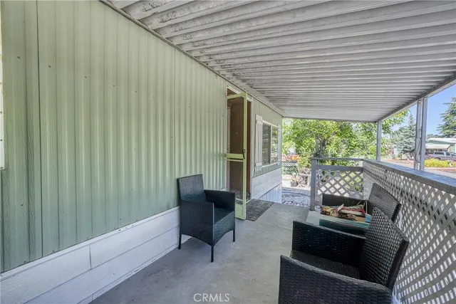 a outdoor living space with patio furniture