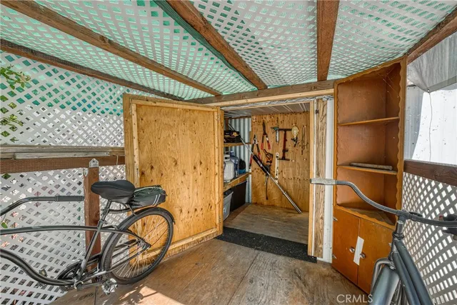 a view of storage and utility room