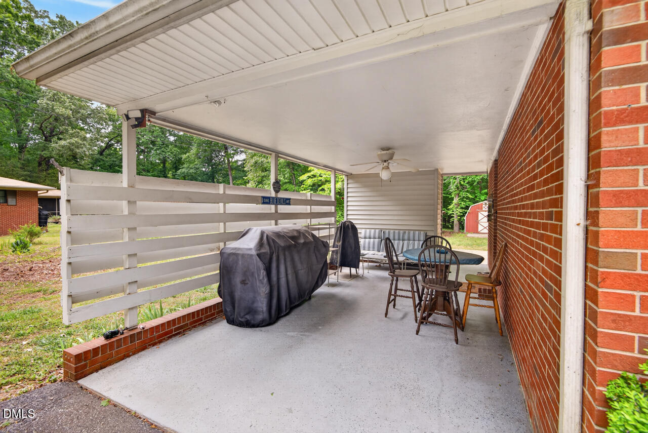1420 Goodwin Road Durham, NC 27712 - Photo 34 of 54 a view of outdoor space yard and patio