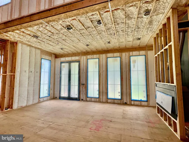 a view of an entryway with a window