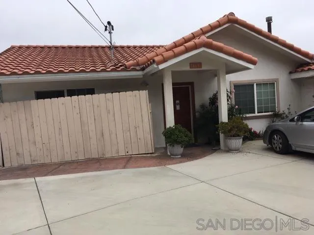 a view of a house with a patio