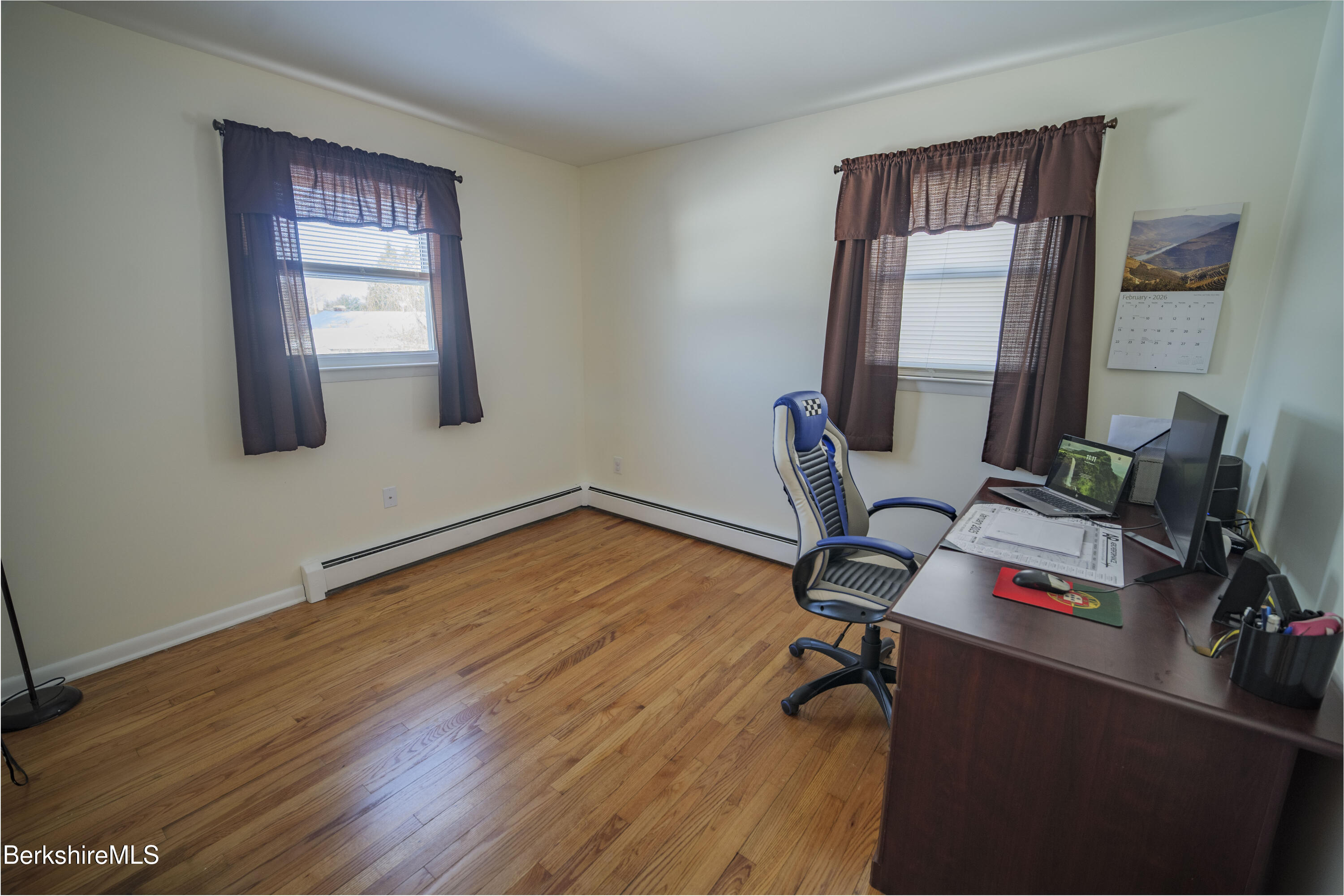 582 East New Lenox Road Pittsfield, MA 01201 - Photo 10 of 23 a view of workspace with wooden floor windows