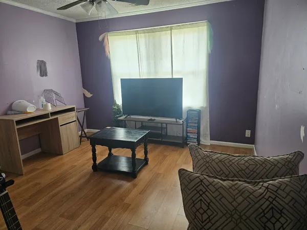 a view of a hallway with elevator