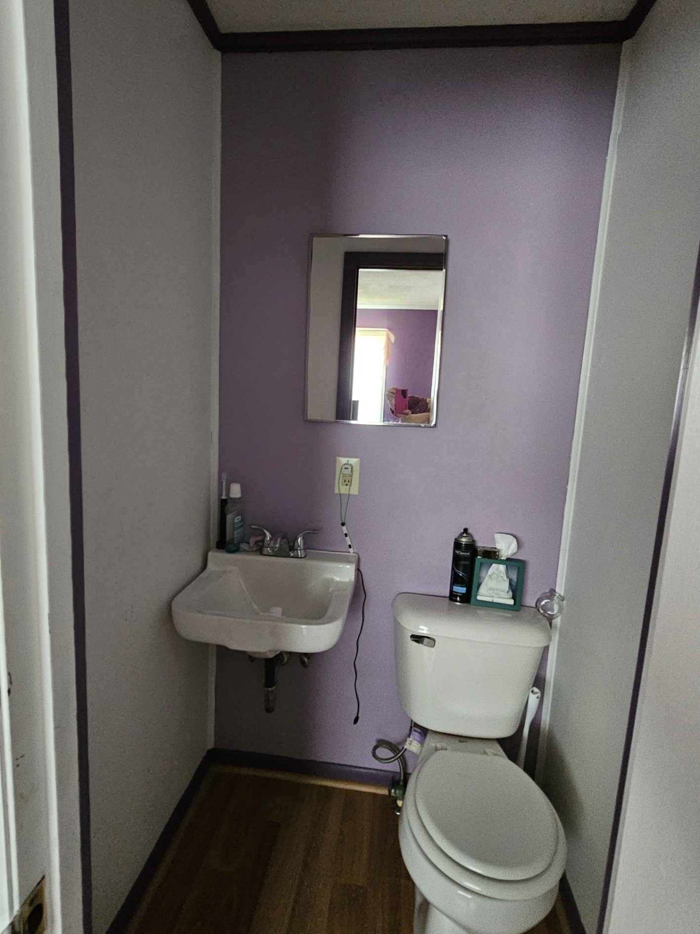 210 Twin Oaks Road McMinnville, TN 37110 - Photo 20 of 35 a bathroom with a toilet a sink and mirror