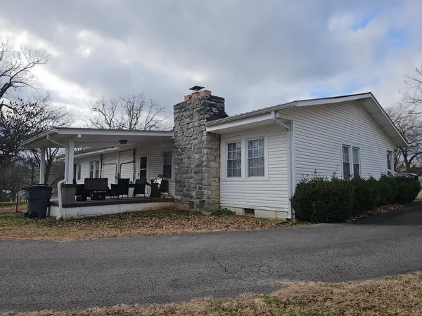 a view of a house with a patio