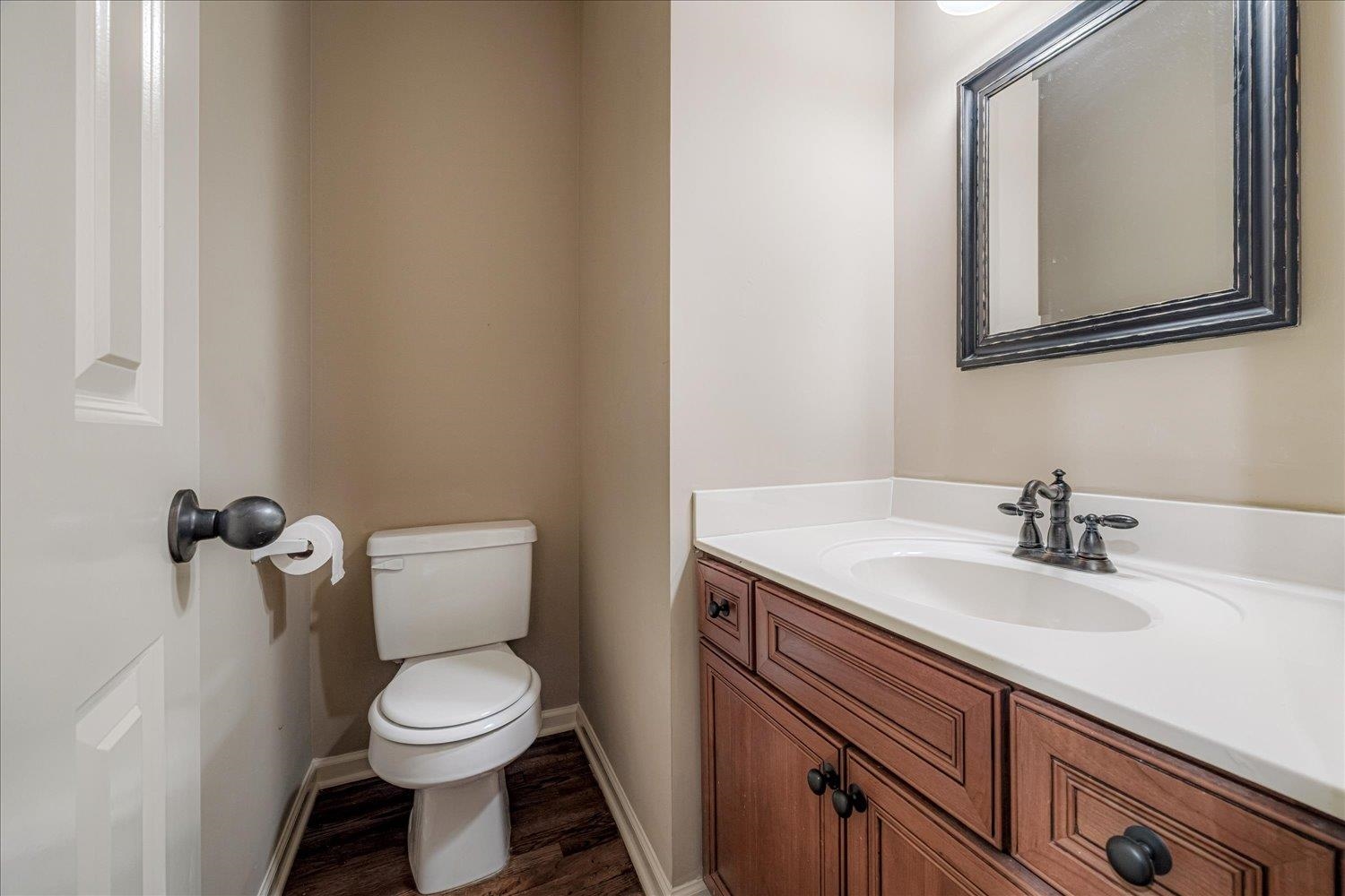 4597 Whisper Spring Drive Collierville, TN 38017 - Photo 35 of 40 Bathroom featuring vanity and dark wood-style floors