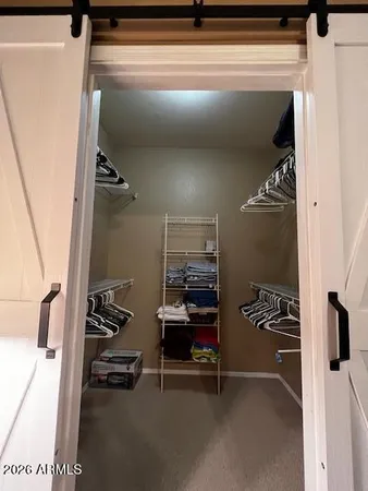 a view of walk in closet