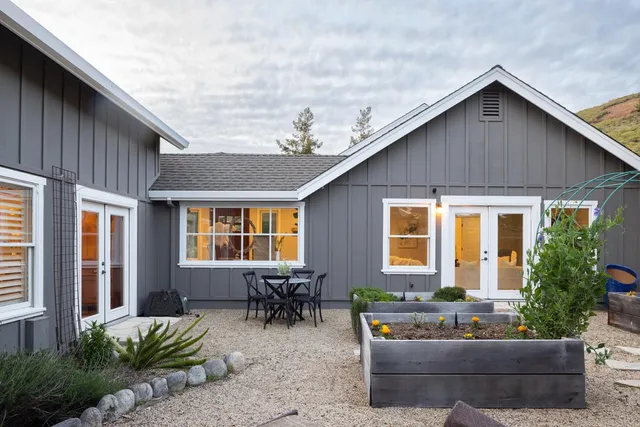a view of a house with a patio