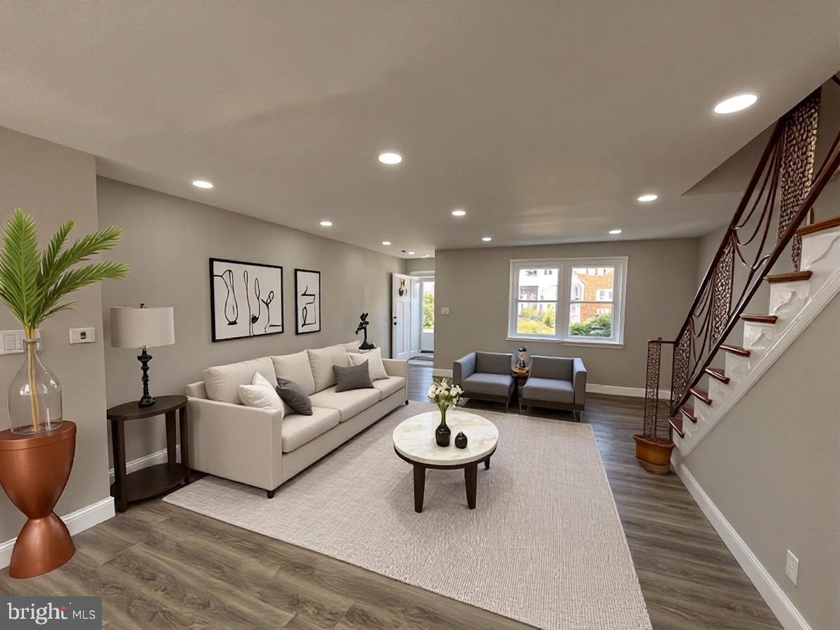 8266 Temple Road Philadelphia, PA 19150 - Photo 3 of 38 Living Room - Virtually Staged