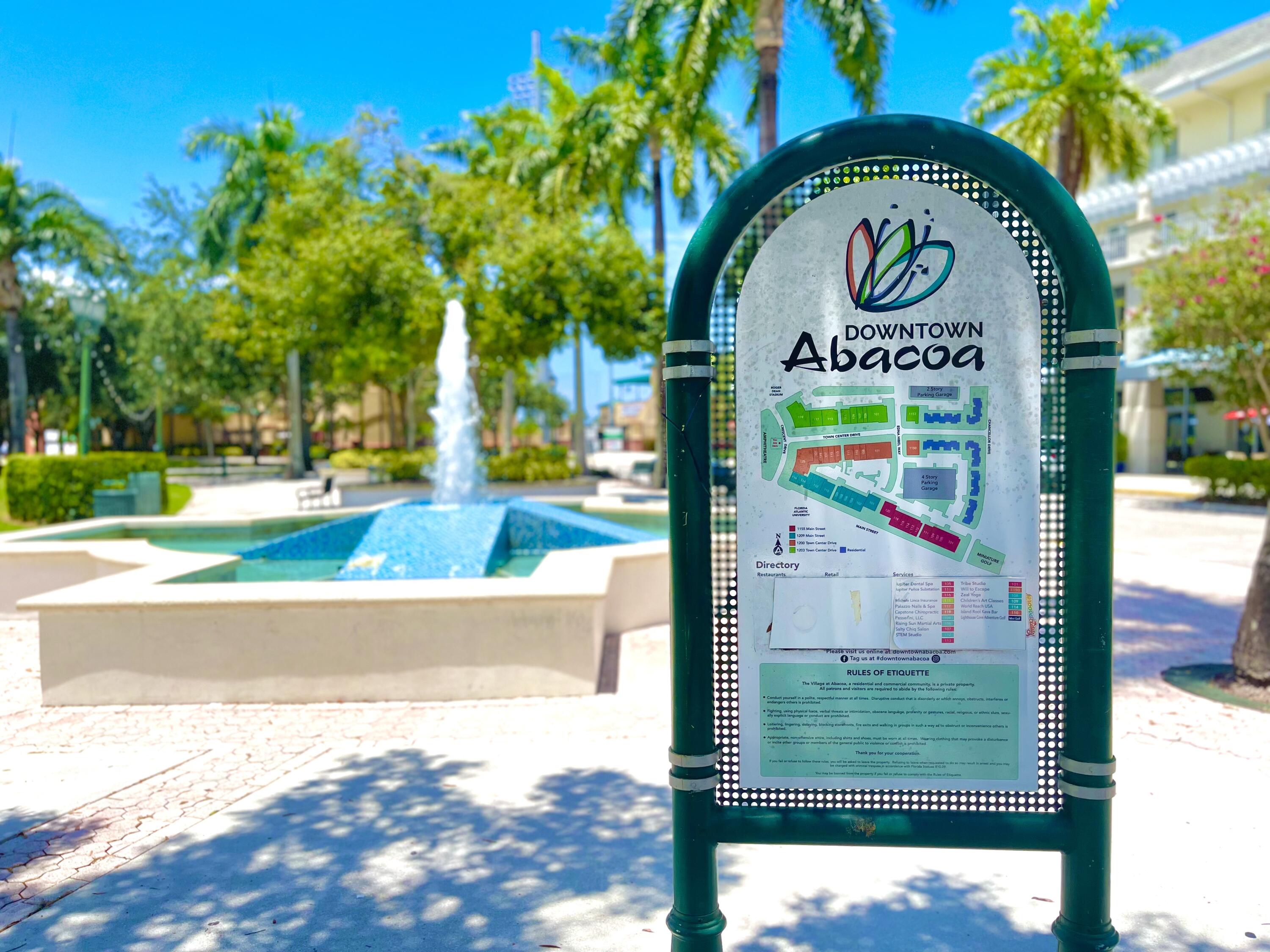 1209 Main Street, Unit 307 Jupiter, FL 33458 - Photo 12 of 15 Abacoa Directory