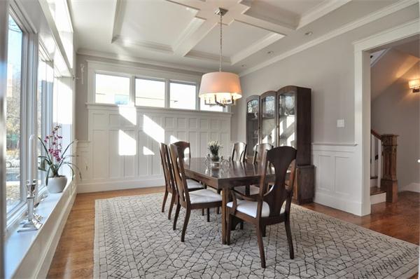 5 Kennard Road Brookline, MA 02445 - Photo 7 of 14 a view of a dining room with furniture window and wooden floor