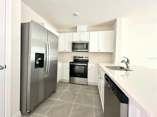 a view of a room with a window