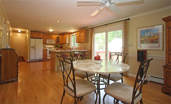 157 Kaleva Road Lancaster, MA 01523 - Photo 10 of 26 a view of a dining room with furniture window and wooden floor