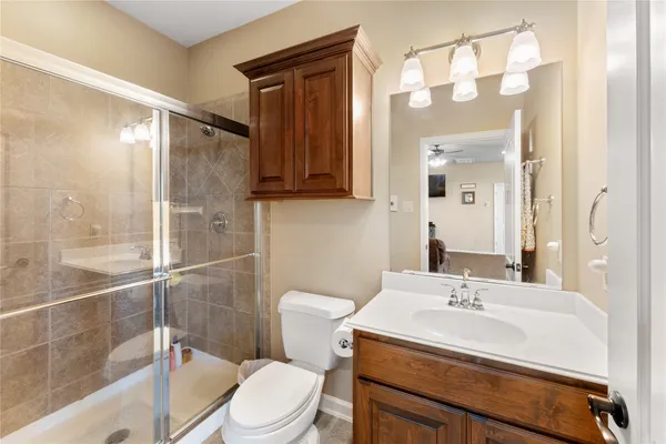 a bathroom with a sink and toilet