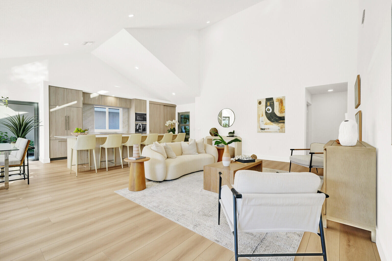 418 River Edge Road Jupiter, FL 33477 - Photo 3 of 44 a living room with fireplace furniture and wooden floor