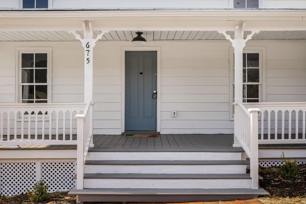 a view of front door of a house