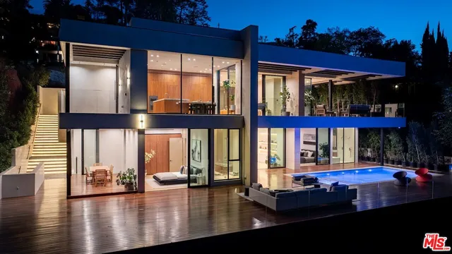 a view of a building from a window