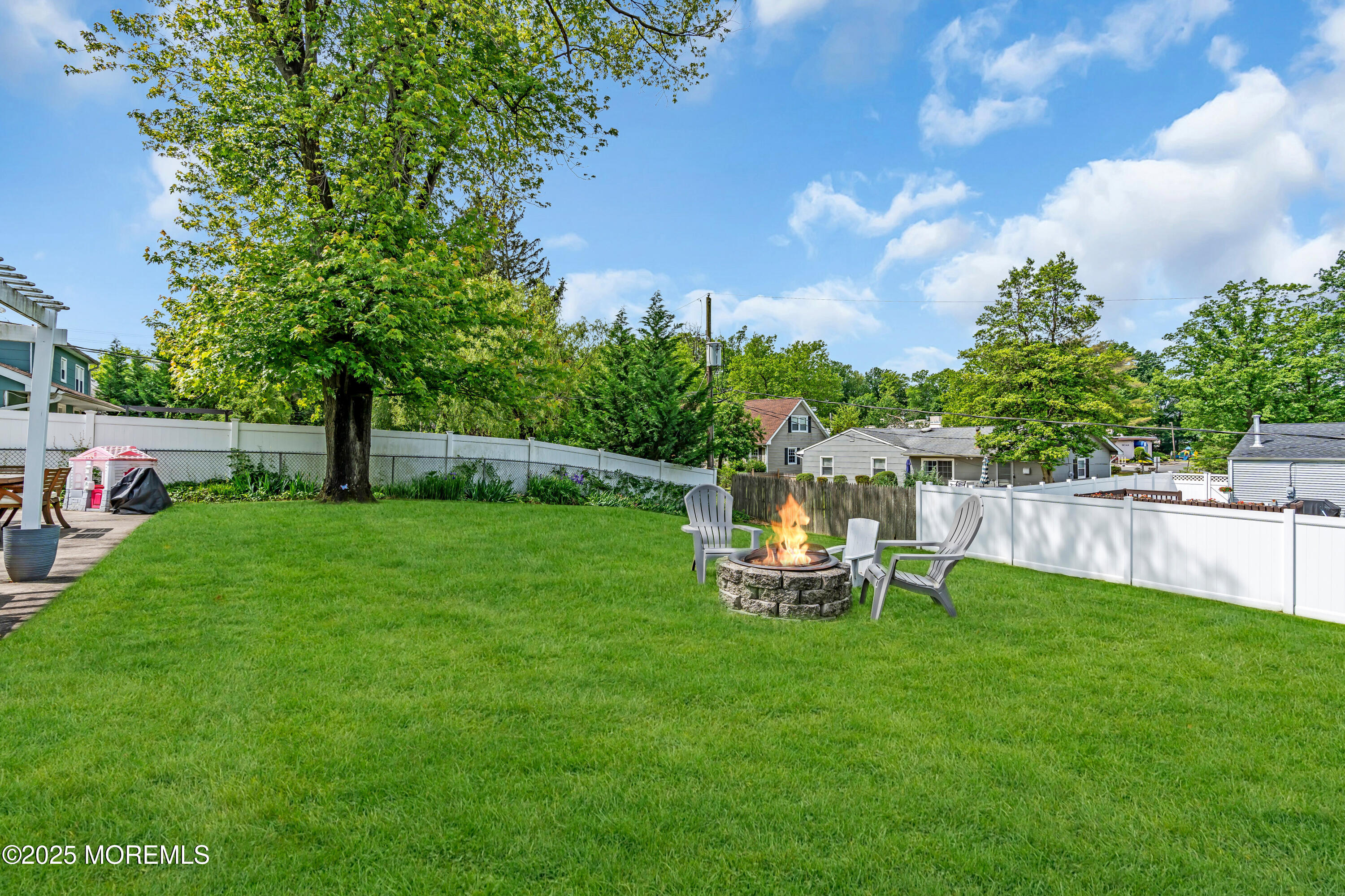 511 Line Road Aberdeen, NJ 07747 - Photo 40 of 53 a view of a garden with an outdoor seating