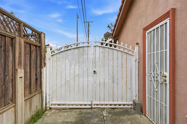 a view of a door with a door