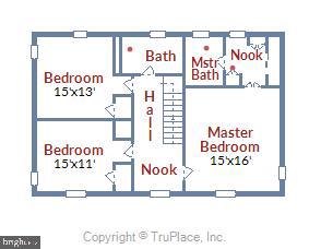 10740 River Road Potomac, MD 20854 - Photo 59 of 64 Upper level floor plan