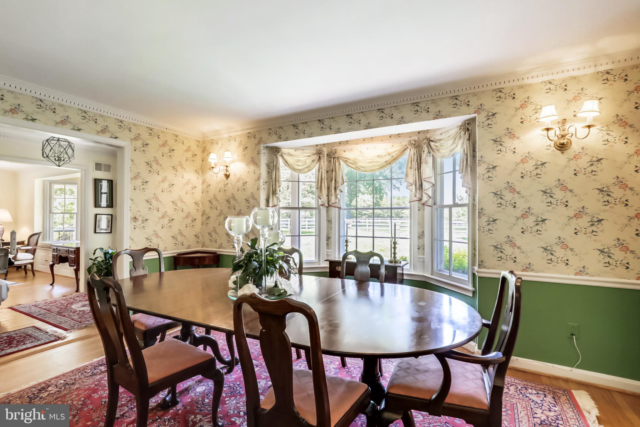 10740 River Road Potomac, MD 20854 - Photo 9 of 64 Bay window in dining room overlooking front garden
