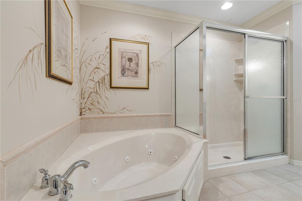 1098 Red Maple Way New Smyrna Beach, FL 32168 - Photo 37 of 78 a bathroom with a bathtub and a shower