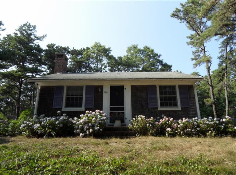 140 Pilgrim Spring Road Wellfleet, MA 02667 - Photo 10 of 23 a view of a potted plant sitting in front of a house