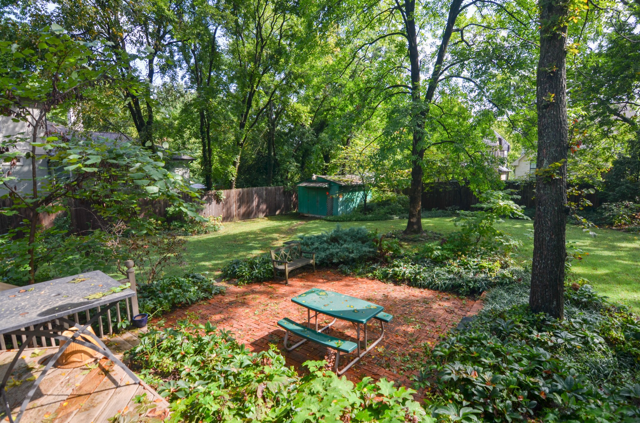 3434 Stokesmont Road Nashville, TN 37215 - Photo 25 of 29 a view of backyard with swimming pool and outdoor seating