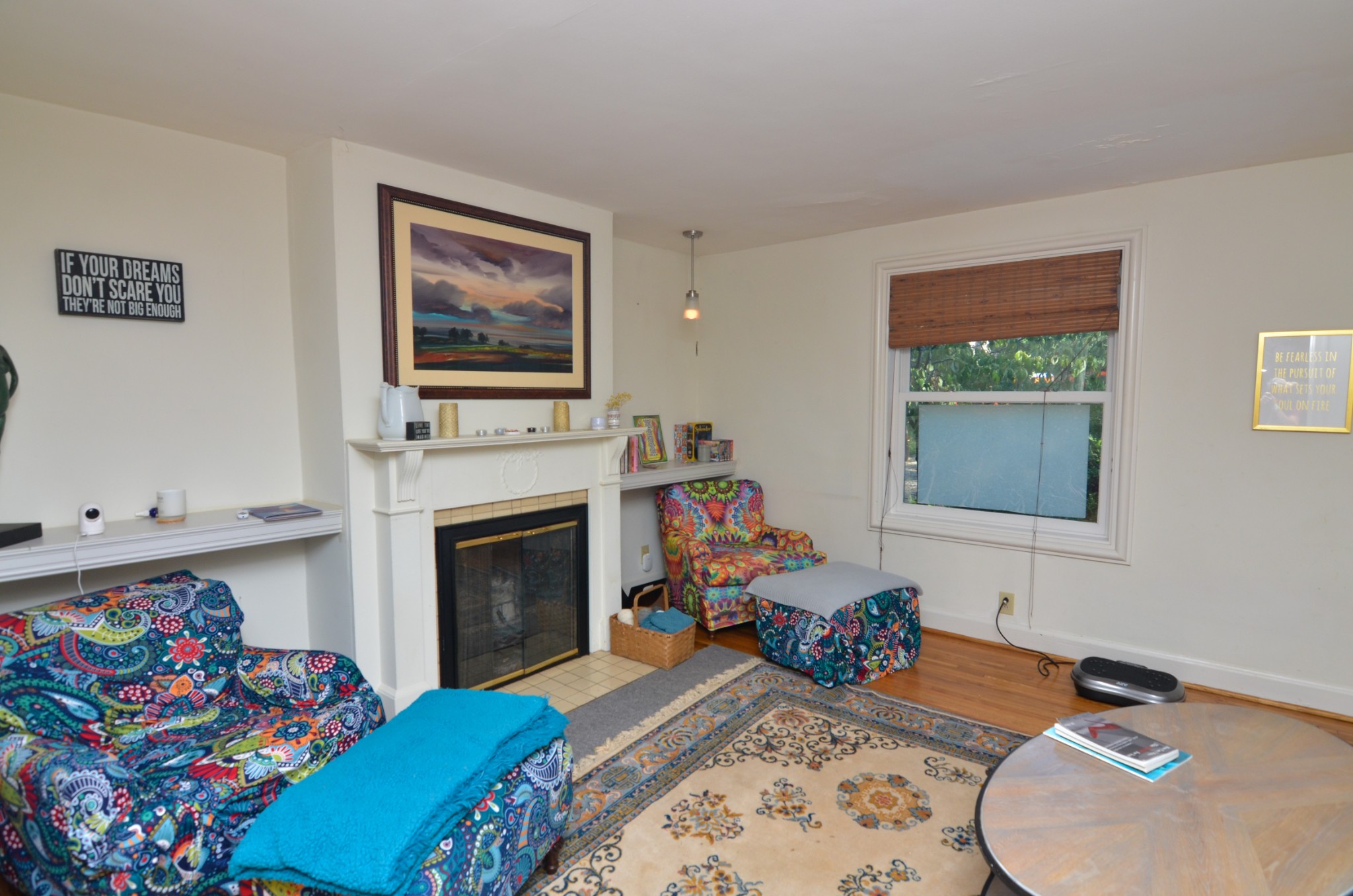 3434 Stokesmont Road Nashville, TN 37215 - Photo 3 of 29 a living room with furniture and a fireplace