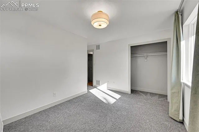 a view of an empty room