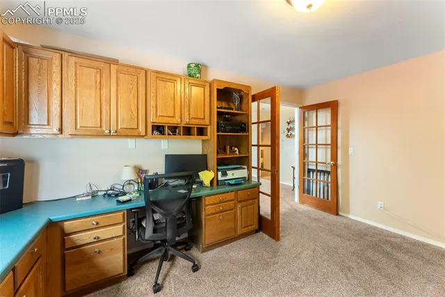 a room with furniture and a window