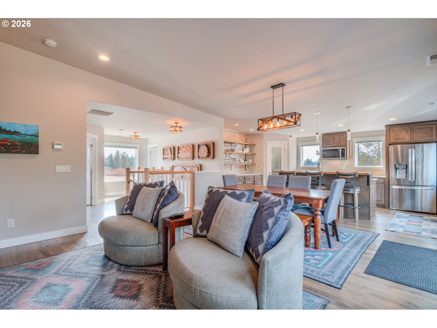 16732 Contorta Place La Pine, OR 97739 - Photo 31 of 48 a living room with furniture and a chandelier
