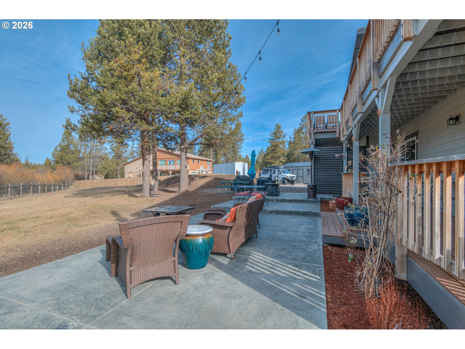 16732 Contorta Place La Pine, OR 97739 - Photo 4 of 48 a backyard of a house with outdoor seating