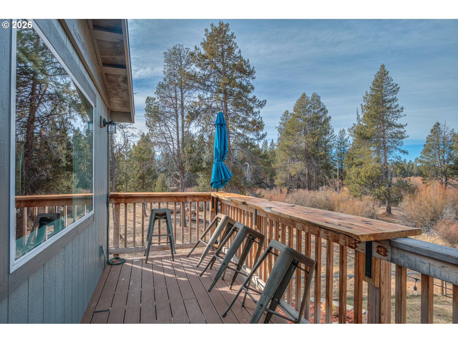 16732 Contorta Place La Pine, OR 97739 - Photo 41 of 48 a view of balcony with wooden floor and fence