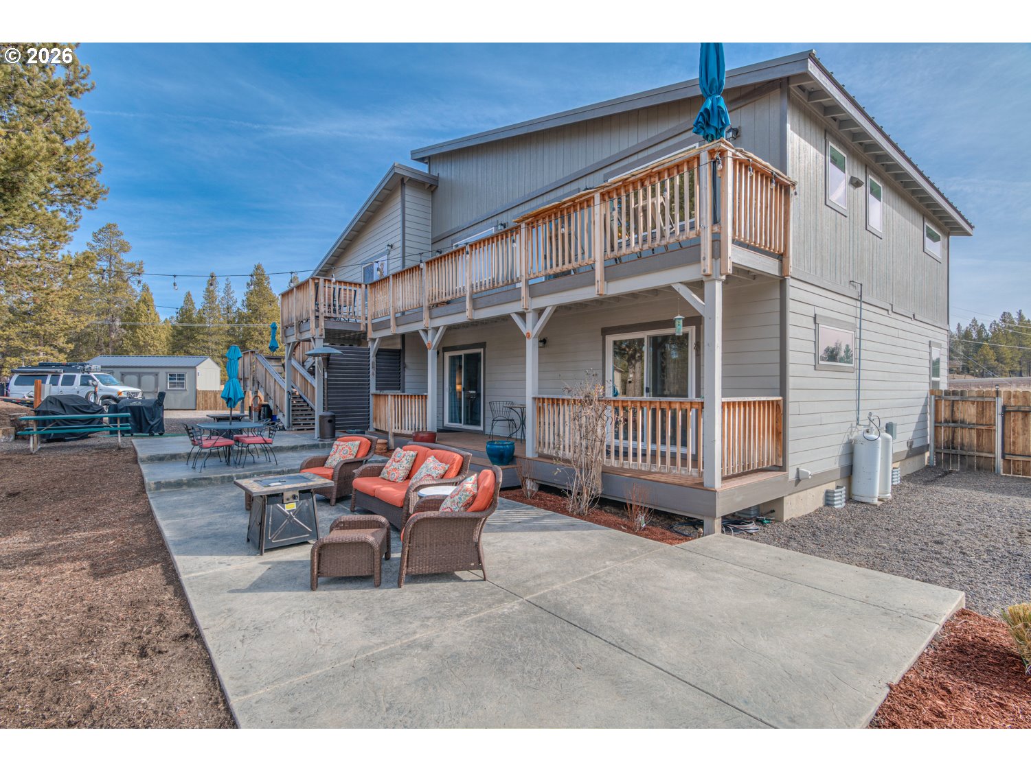 16732 Contorta Place La Pine, OR 97739 - Photo 5 of 48 a view of a house with backyard and sitting area