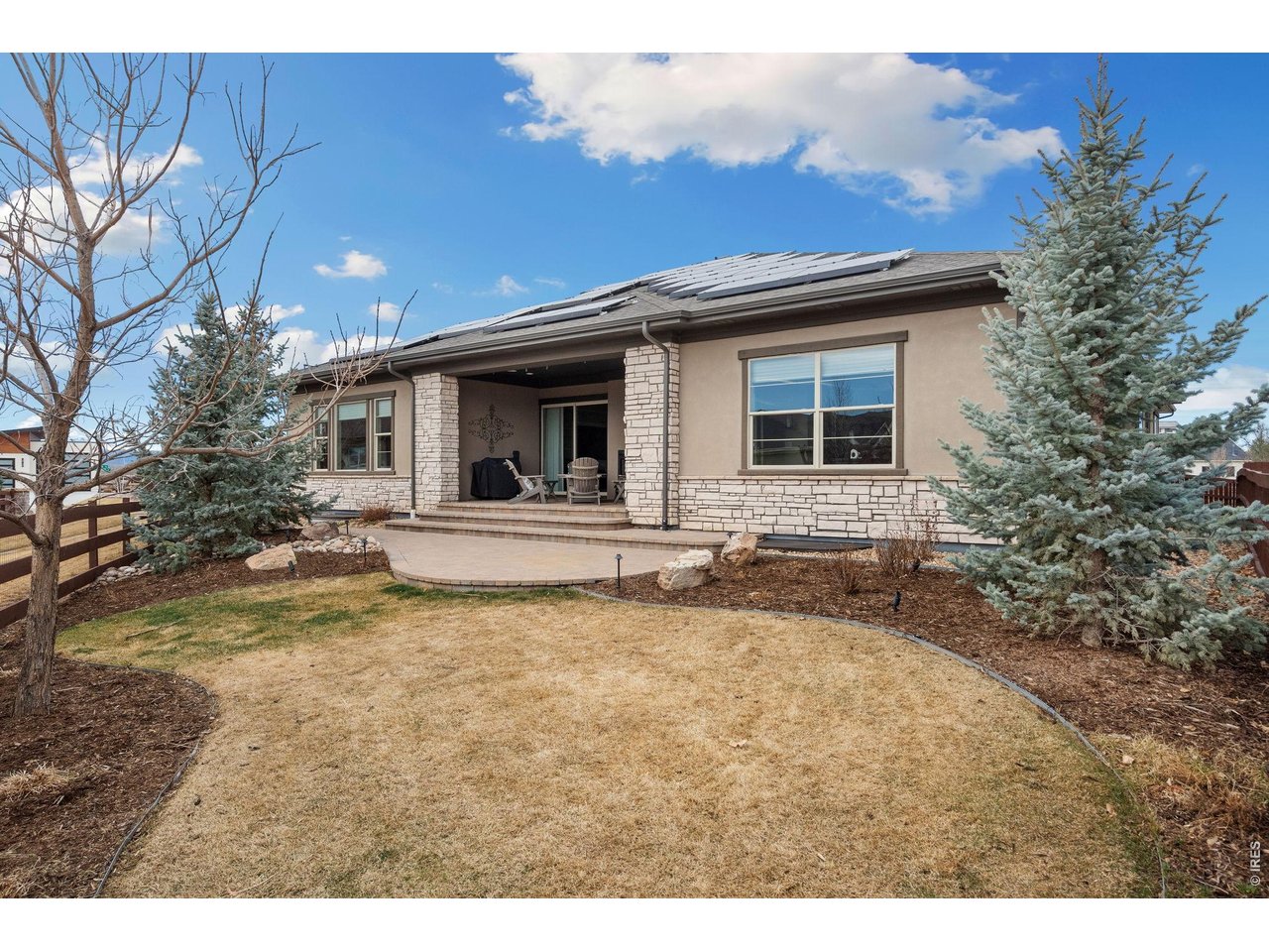 5879 Story Road Timnath, CO 80547 - Photo 45 of 49 Home backs to neighborhood greenbelt. Solar panels are owned and will be transferred to buyer at closing - a great way to save on energy costs