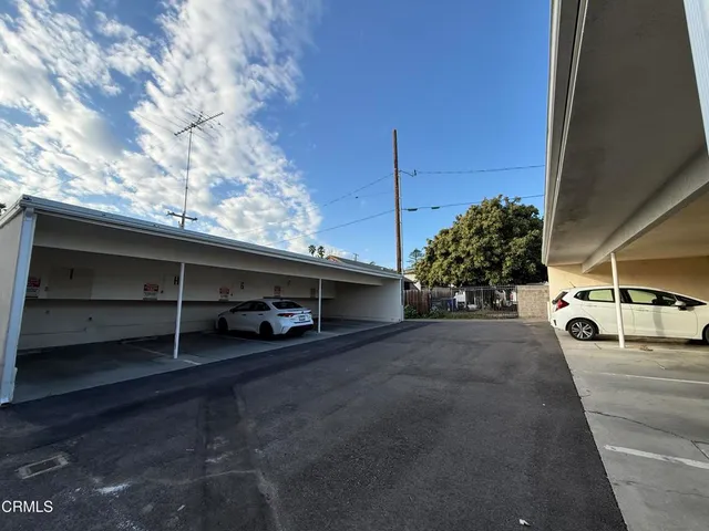 a view of a car garage