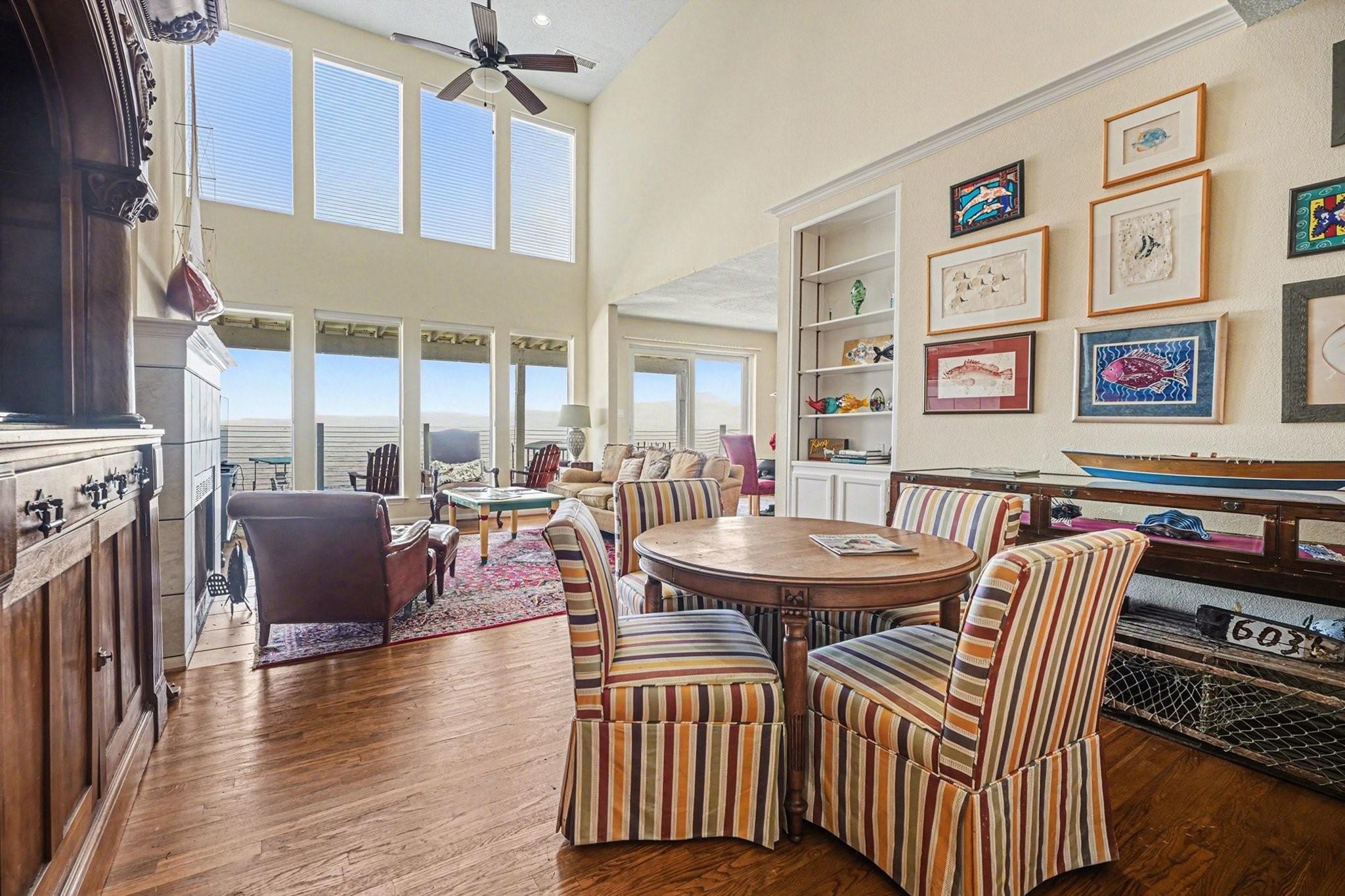 503 Bay Avenue Kemah, TX 77565 - Photo 20 of 47 an outdoor living room with furniture and wooden floor