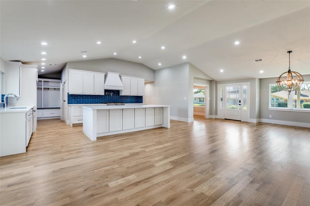 3161 Lockmoor Lane Dallas, TX 75220 - Photo 9 of 25 a view of kitchen with cabinets and wooden floor
