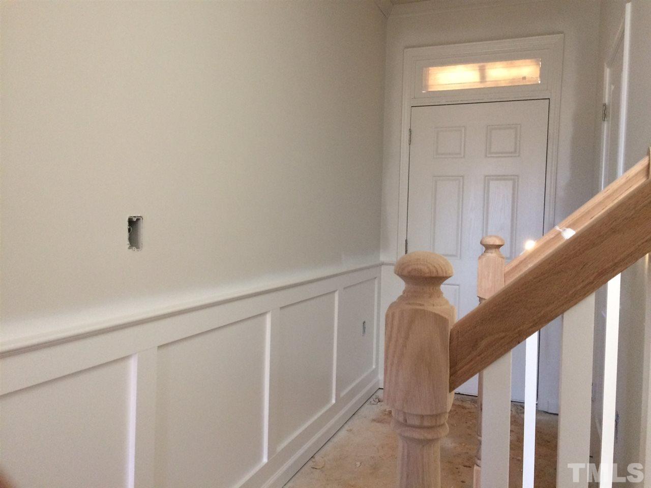 Open picket stair and panel trim!