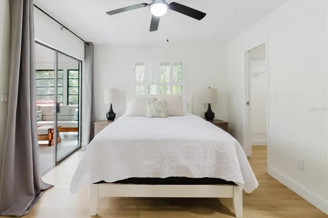 a dining room with furniture window and outside view