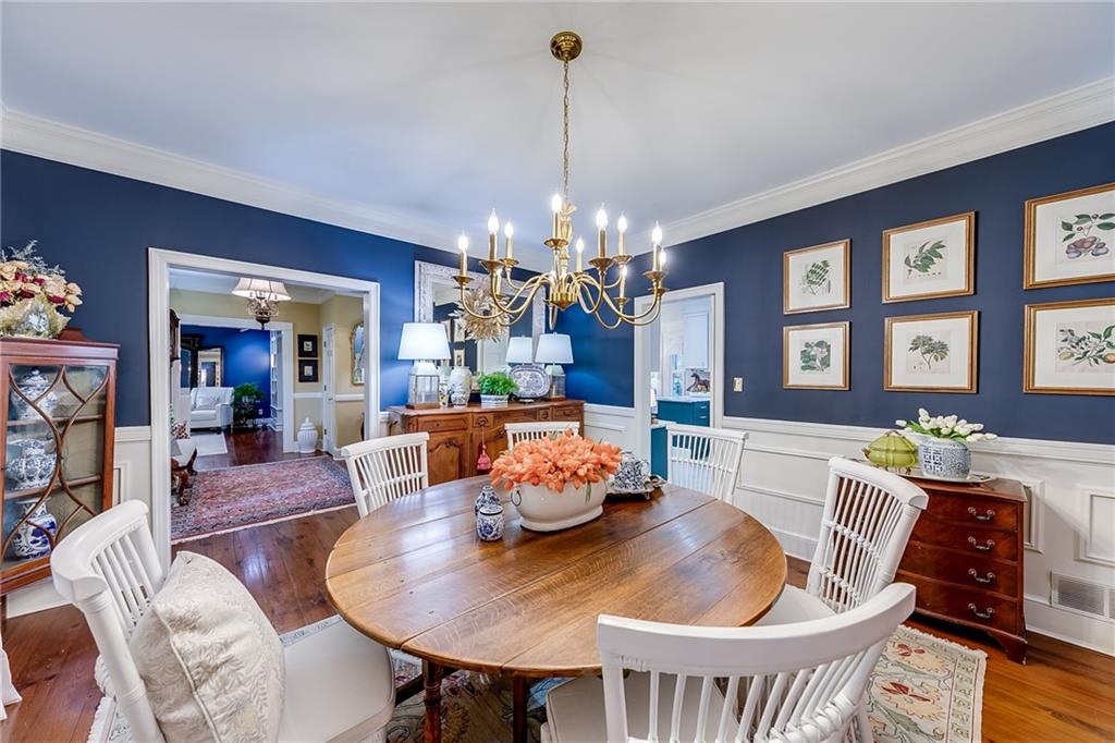 6180 Old Jefferson Road Athens, GA 30607 - Photo 25 of 100 a dining room with furniture a chandelier and window