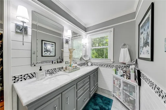 a house view with a garden space