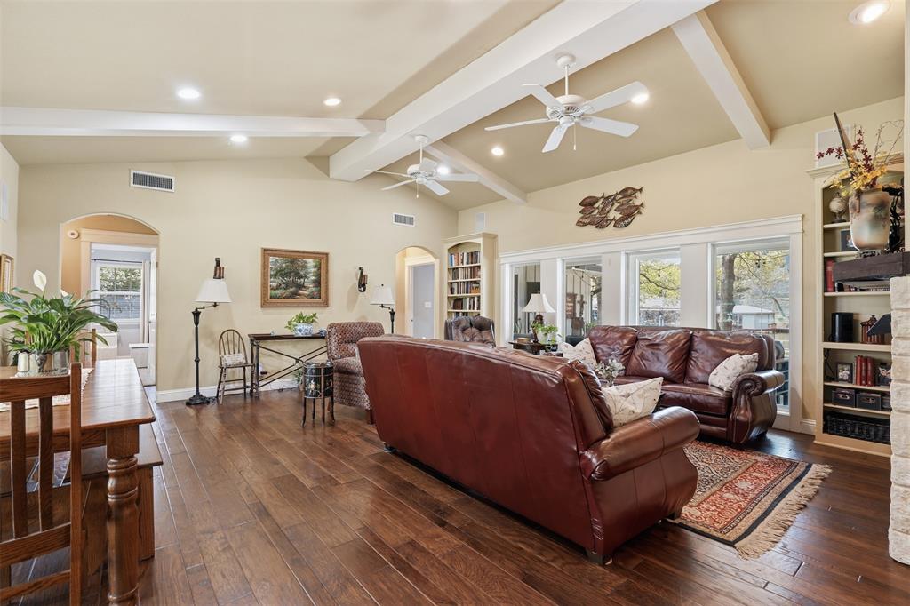 5014 Mohawk Court DeCordova, TX 76049 - Photo 7 of 36 a living room with furniture and wooden floor
