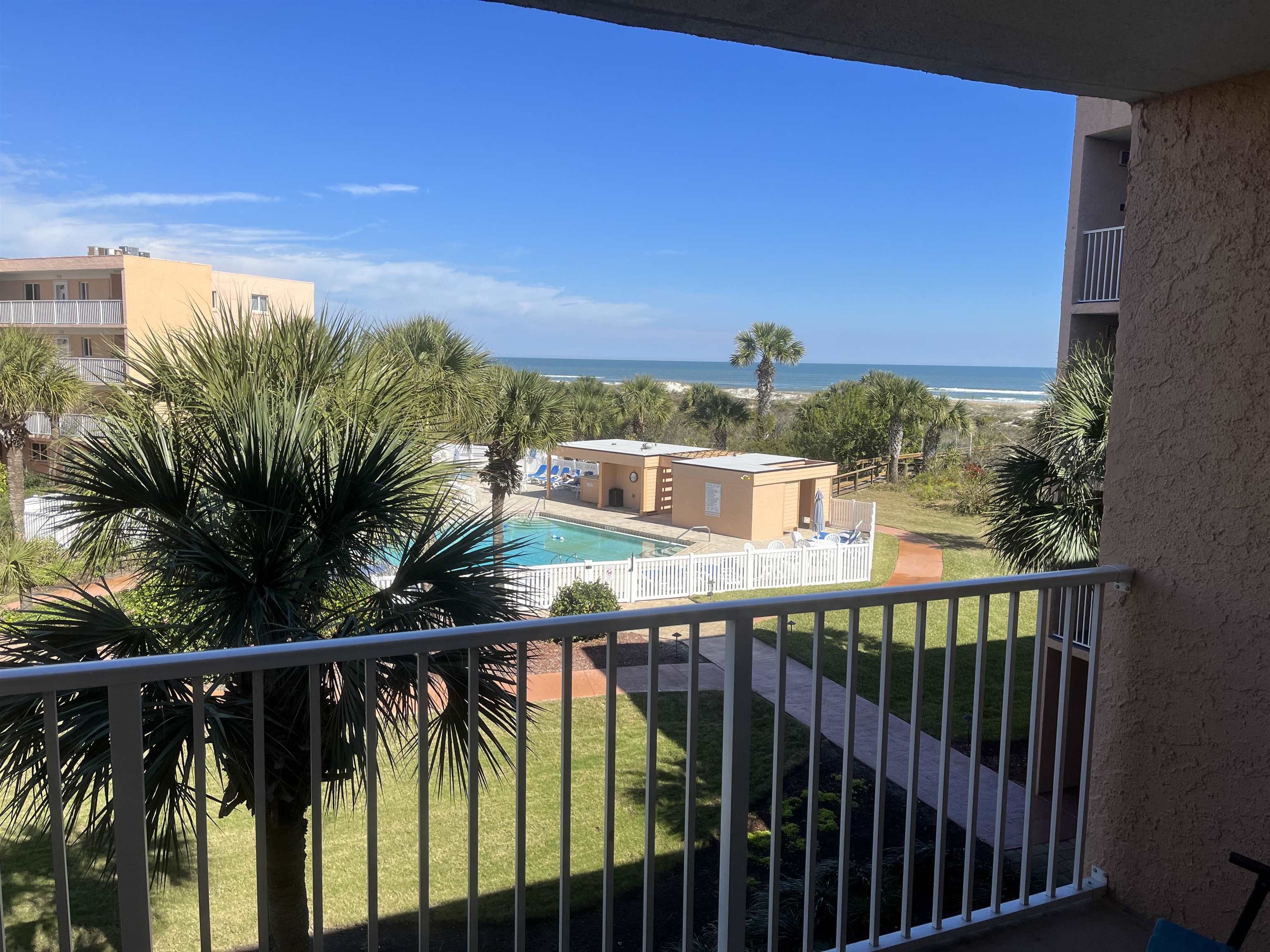 4 Ocean Trace Road, Unit 306 St. Augustine, FL 32080 - Photo 1 of 3 a view of a balcony with an outdoor space
