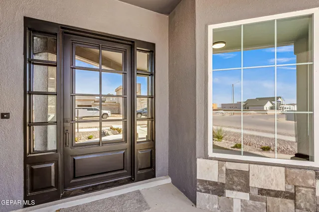 a view of front door