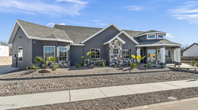 a front view of a house with porch
