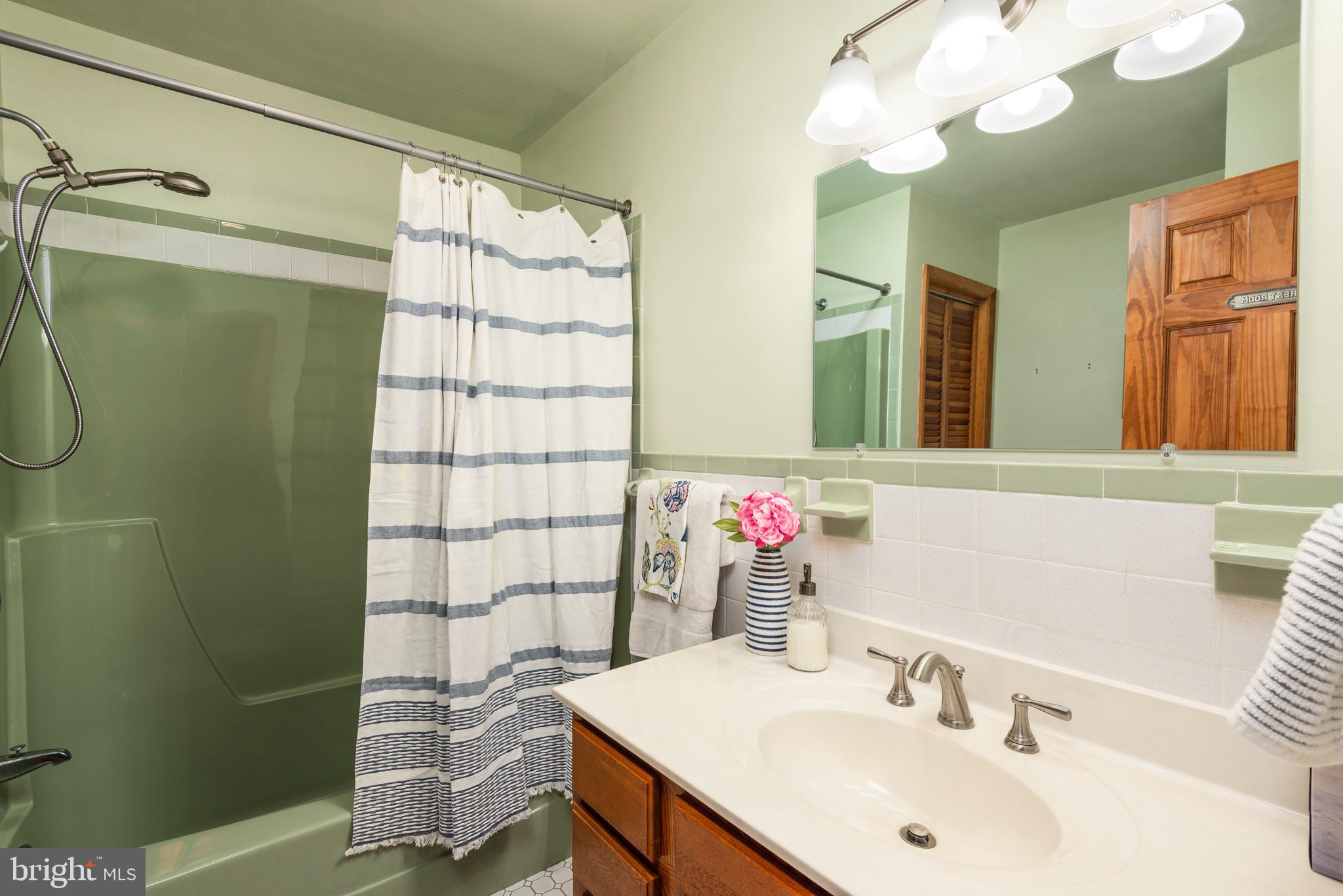 1401 Calvert Road Chester, MD 21619 - Photo 22 of 33 a bathroom with a sink vanity and a mirror
