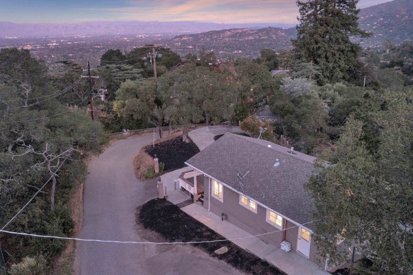 19000 Overlook Road Los Gatos, CA 95030 - Photo 44 of 56 an aerial view of a house with a mountain